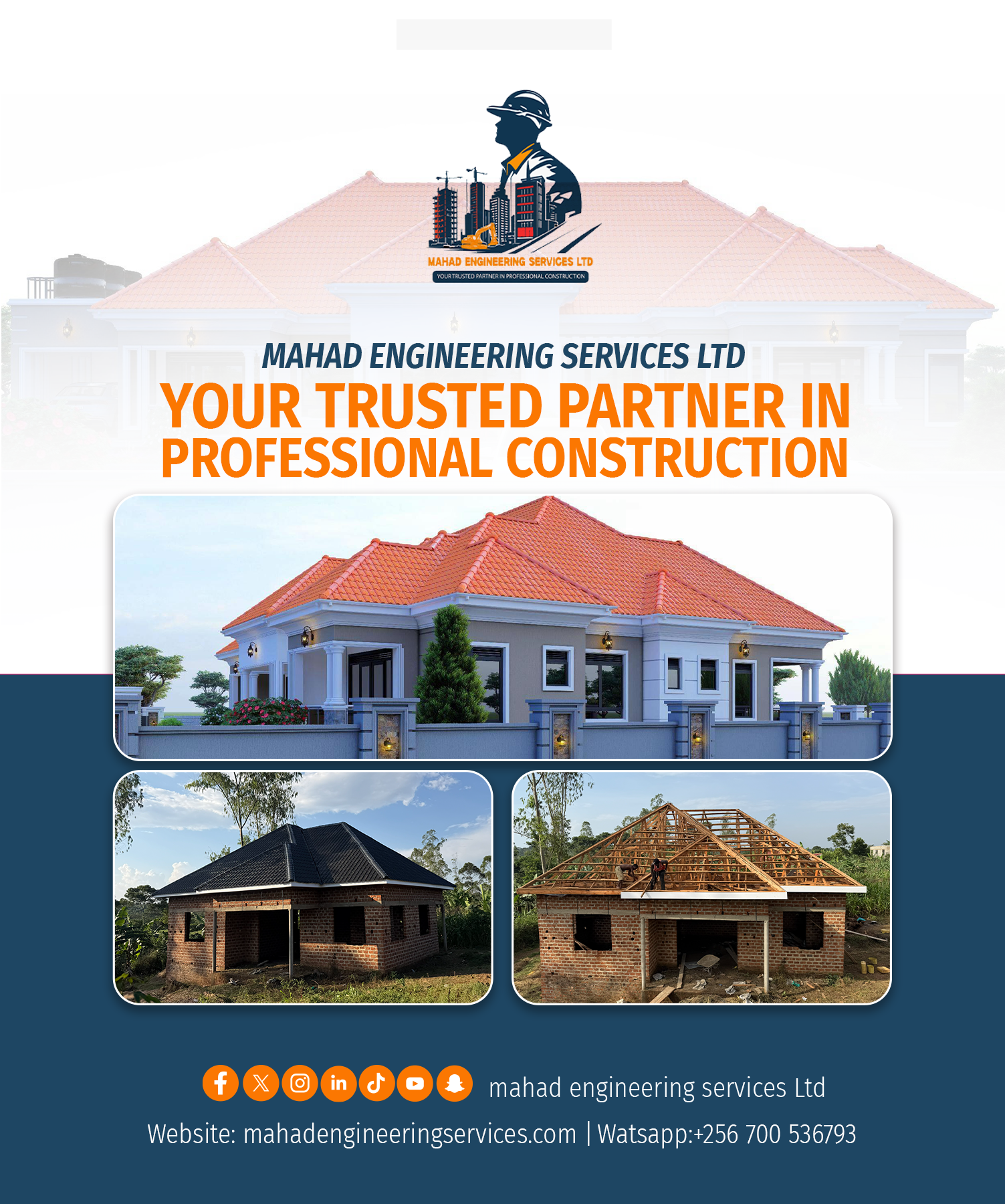Mahad Engineering architectural and construction team at work